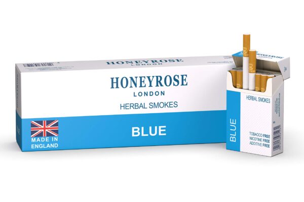 Honeyrose Herbal Cigarettes Blue Carton